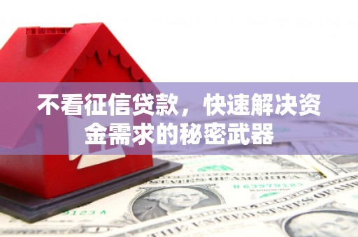 喀喇沁旗不看征信贷款，快速解决资金需求的秘密武器