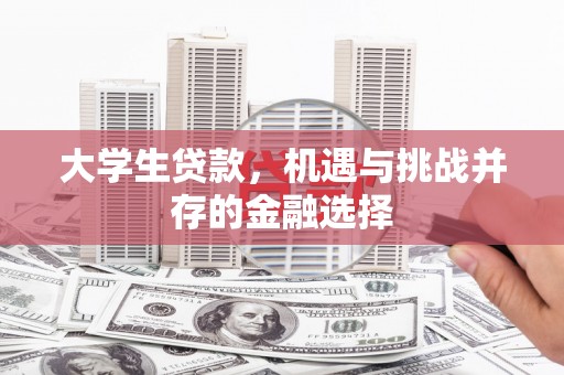 喀喇沁旗大学生贷款，机遇与挑战并存的金融选择